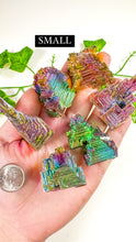 Load image into Gallery viewer, Titanium Rainbow Aura Bismuth Freeform (XS-L)