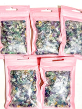 Load image into Gallery viewer, Rainbow Fluorite Crystal Chip Bag
