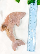 Load image into Gallery viewer, Pink Amethyst Dolphin (48D)