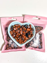 Load image into Gallery viewer, Mahogany Red Obsidian Crystal Chip Bag