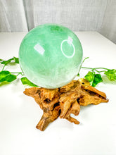 Load image into Gallery viewer, Green Emerald Fluorite Sphere (66T)