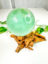 Load image into Gallery viewer, Green Emerald Fluorite Sphere (66T)