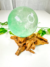 Load image into Gallery viewer, Green Emerald Fluorite Sphere (66T)