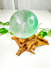 Load image into Gallery viewer, Green Emerald Fluorite Sphere (63S)