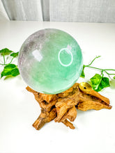 Load image into Gallery viewer, Green Emerald Fluorite Sphere (63S)
