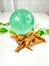Load image into Gallery viewer, Green Emerald Fluorite Sphere (58B)