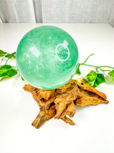 Load image into Gallery viewer, Green Emerald Fluorite Sphere (58B)
