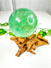 Load image into Gallery viewer, Green Emerald Fluorite Sphere (56E)