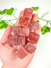 Load image into Gallery viewer, Strawberry Quartz Cube