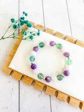 Load image into Gallery viewer, Fluorite & Rose Quartz & Lepidolite Custom Bracelet (XS34L) XSmall