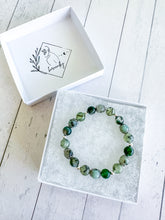 Load image into Gallery viewer, Moss Agate & Kiwi Jasper & Prehnite Custom Bracelet (XS30D) XSmall