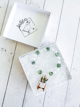 Load image into Gallery viewer, Prehnite & Aura Clear Quartz Custom Bracelet (XS33O) XSmall