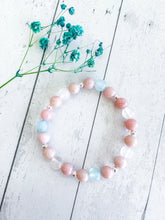 Load image into Gallery viewer, Pink Opal & Morganite Custom Bracelet (S28L) Small
