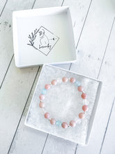 Load image into Gallery viewer, Pink Opal & Morganite Custom Bracelet (S28L) Small