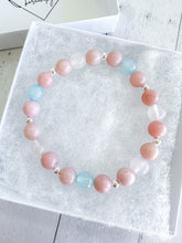 Load image into Gallery viewer, Pink Opal & Morganite Custom Bracelet (S28L) Small