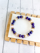 Load image into Gallery viewer, Lepidolite & Rose Quartz Custom Bracelet (S33G) Small