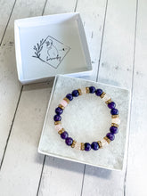 Load image into Gallery viewer, Lepidolite & Rose Quartz Custom Bracelet (S33G) Small