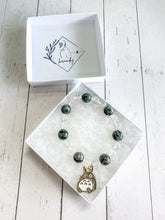 Load image into Gallery viewer, Clear Quartz & Larvikite Custom Bracelet (S35W) Small