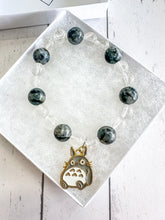 Load image into Gallery viewer, Clear Quartz & Larvikite Custom Bracelet (S35W) Small