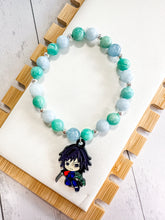 Load image into Gallery viewer, Amazonite & Blue Calcite Custom Bracelet (S38G) Small