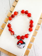 Load image into Gallery viewer, Carnelian & Clear Quartz Custom Bracelet (S34A) Small