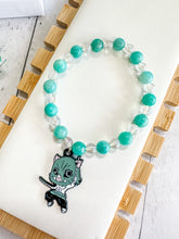 Load image into Gallery viewer, Amazonite & Aura Clear Quartz Custom Bracelet (M36F) Medium