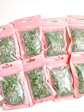 Load image into Gallery viewer, Green Strawberry Quartz Crystal Chip Bag