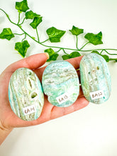 Load image into Gallery viewer, Blue Aragonite Palmstone (BA14-BA9)
