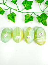 Load image into Gallery viewer, Pistachio Calcite Palmstone (PC12-PC9)