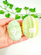 Load image into Gallery viewer, Pistachio Calcite Palmstone (PC12-PC9)