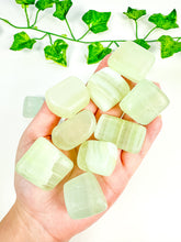 Load image into Gallery viewer, Pistachio Calcite Tumbled Stones