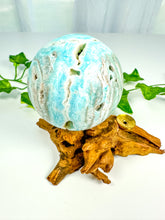 Load image into Gallery viewer, Blue Aragonite Sphere (BA65)