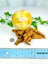 Load image into Gallery viewer, Lemon Calcite Sphere (LC36)