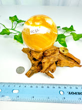 Load image into Gallery viewer, Orange Calcite Sphere (OC32)