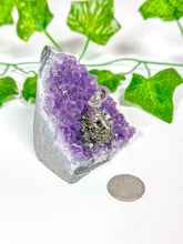 Load image into Gallery viewer, Amethyst Cutbase Pyrite Miner (22B)
