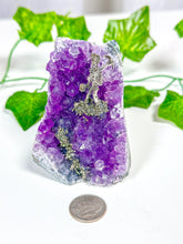 Load image into Gallery viewer, Amethyst Cutbase Pyrite Miner (22D)