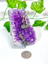 Load image into Gallery viewer, Amethyst Cutbase Pyrite Miner (22D)