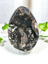 Load image into Gallery viewer, Druzy Septarian Geode Egg w/ Calcite (65A)