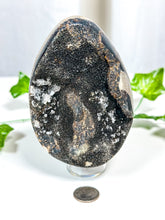 Load image into Gallery viewer, Druzy Septarian Geode Egg w/ Calcite (65A)