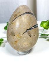 Load image into Gallery viewer, Druzy Septarian Geode Egg w/ Calcite (65A)