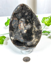 Load image into Gallery viewer, Druzy Septarian Geode Egg w/ Calcite (55A)