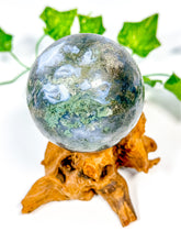 Load image into Gallery viewer, Moss Agate Sphere (54C)