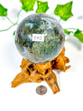 Load image into Gallery viewer, Moss Agate Sphere (54C)