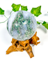 Load image into Gallery viewer, Moss Agate Sphere (60A)
