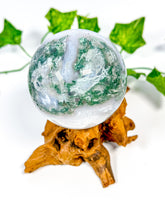 Load image into Gallery viewer, Moss Agate Sphere (60A)