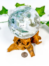 Load image into Gallery viewer, Moss Agate Sphere (62A)