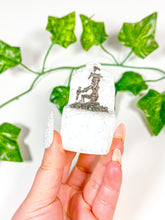 Load image into Gallery viewer, Satin Spar Selenite Tower Pyrite Miner (S3)