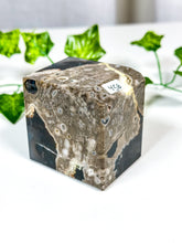 Load image into Gallery viewer, Volcanic Agate Cube (UV) 45B