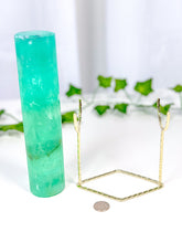 Load image into Gallery viewer, Green Emerald Fluorite Bracelet Stand (95B)