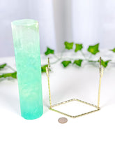 Load image into Gallery viewer, Green Emerald Fluorite Bracelet Stand (95A)